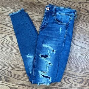 American Eagle Super Stretch Ripped Jeans